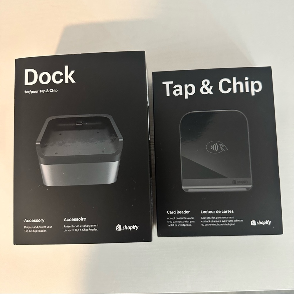 NWT Shopify Dock and Tap & Chip Card Reader